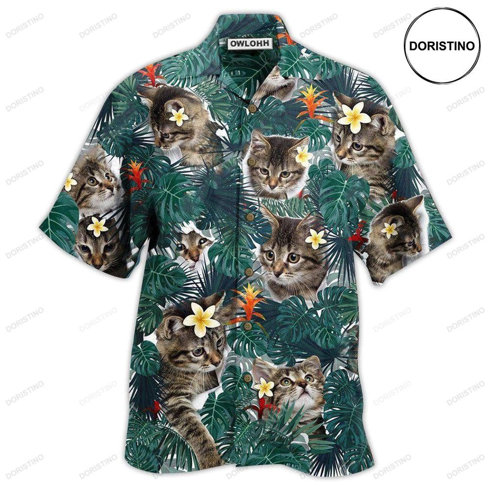 Cat Powered By Cat Sand Hawaii Awesome Hawaiian Shirt