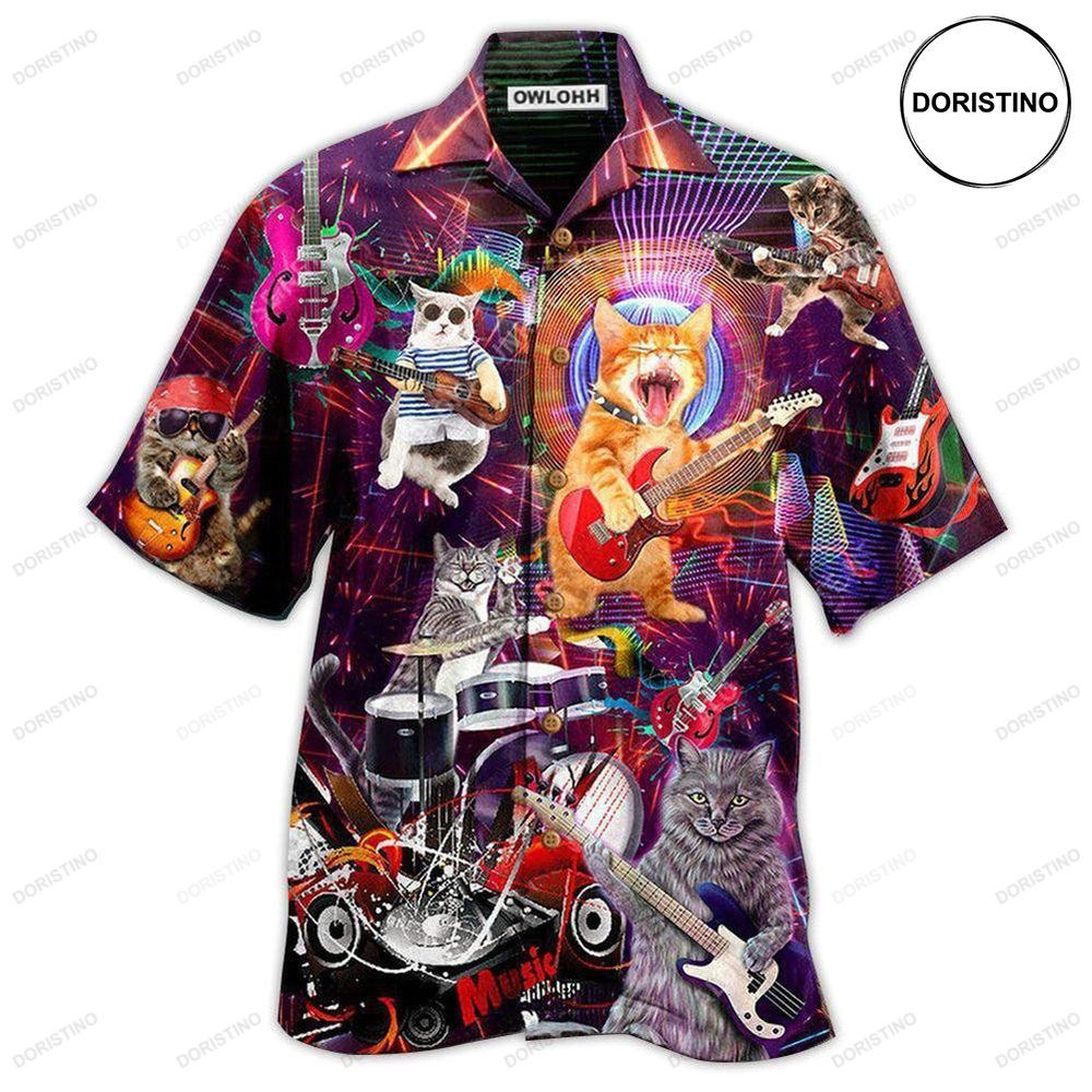 Cat Rocker Funny Limited Edition Hawaiian Shirt