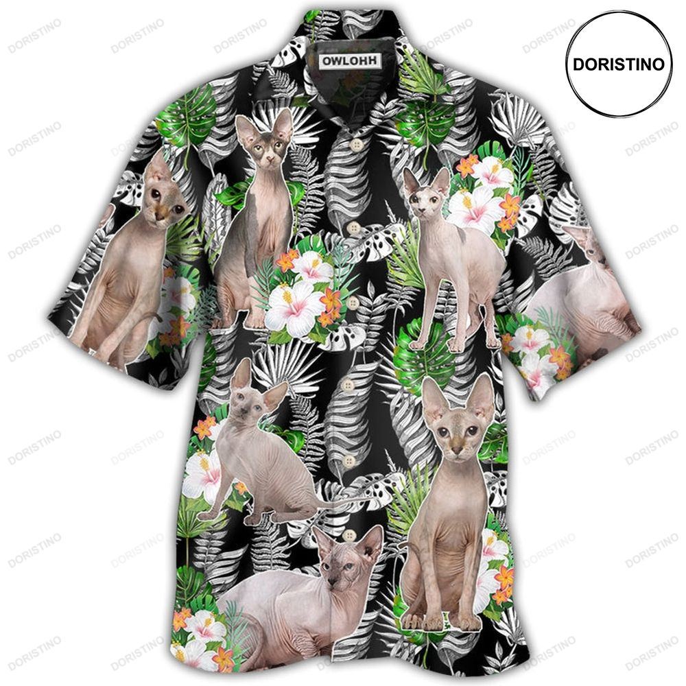 Cat Sphynx Cat Lover Tropical Limited Edition Hawaiian Shirt