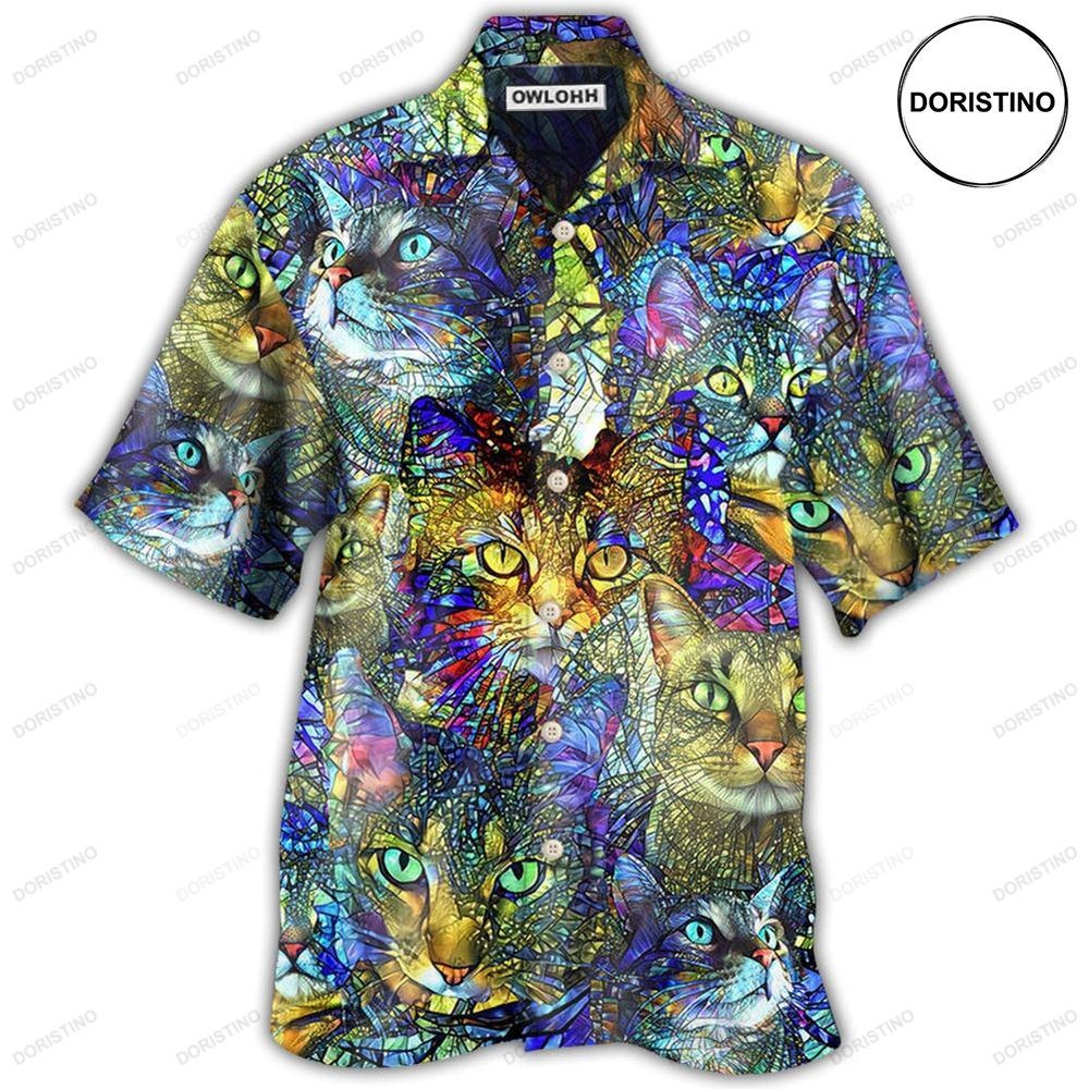 Cat Tabby Cat Lover Art Awesome Hawaiian Shirt