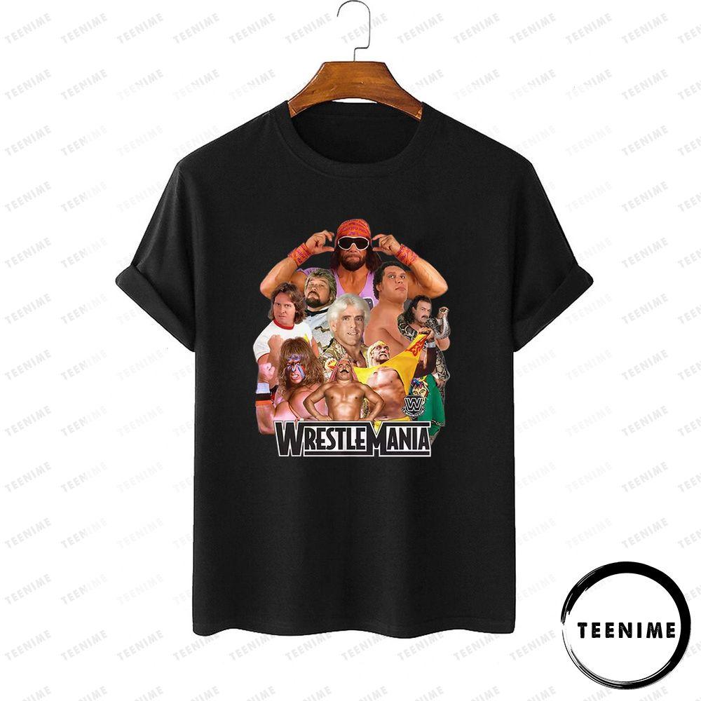 Wrestlemania Legends 38 Hulk Hogan The Macho Man Teenime Limited Edition Shirts