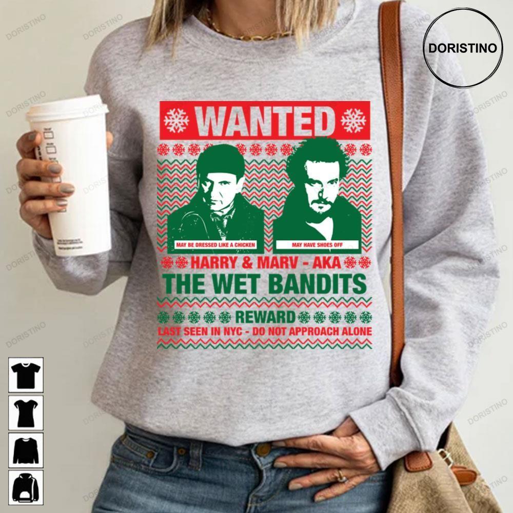 Wet Bandits Home Alone Movie Christmas 2 Doristino Sweatshirt Long Sleeve Hoodie