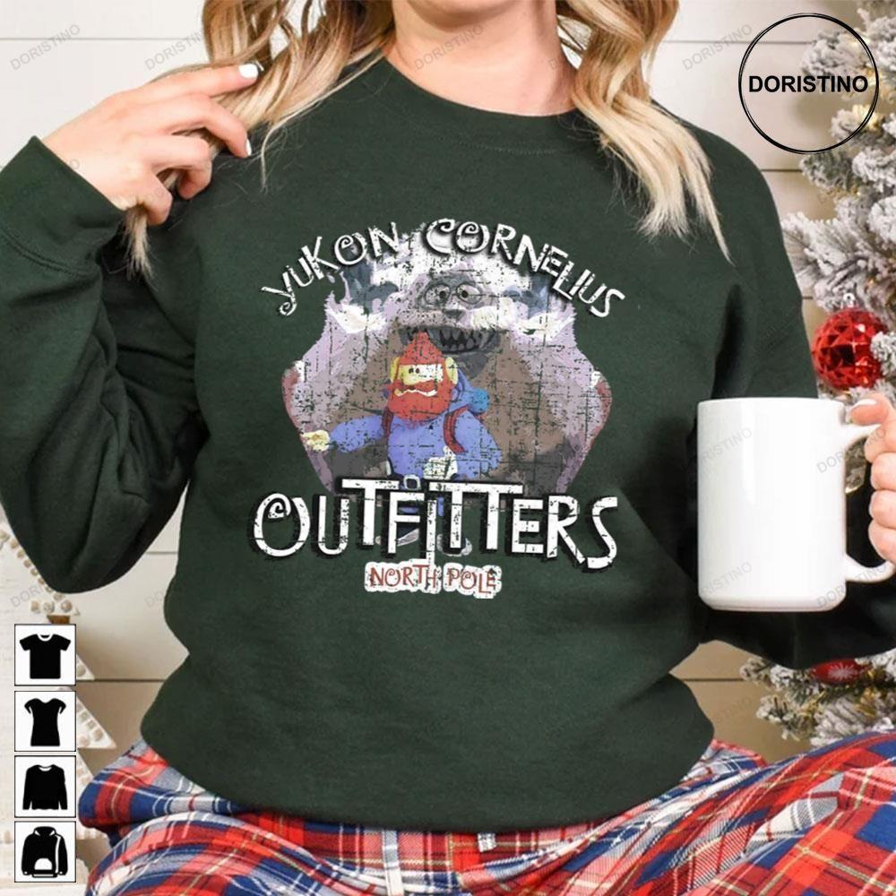 Yukon Cornelius Outfitters Distressed Rudolph The Red Nosed Reindeer Christmas 3 Doristino Hoodie Tshirt Sweatshirt