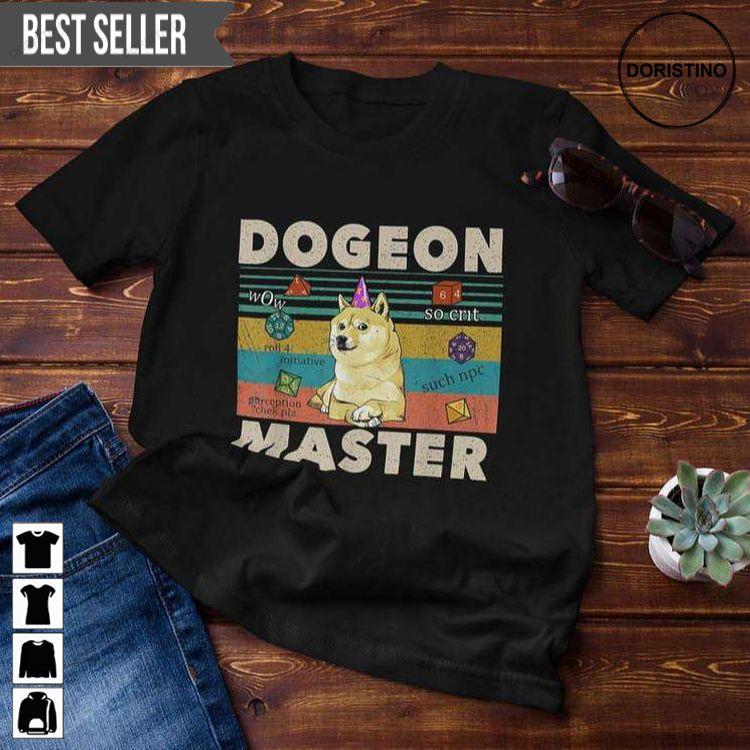Dogeon Master Vintage Funny Dog Lover Unisex Doristino Tshirt Sweatshirt Hoodie
