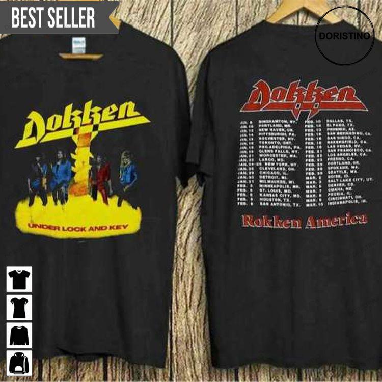 Dokken 1985 Under Lock And Key S-5xl Doristino Tshirt Sweatshirt Hoodie