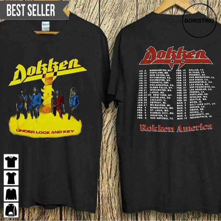 Dokken 1985 Under Lock And Key Doristino Tshirt Sweatshirt Hoodie