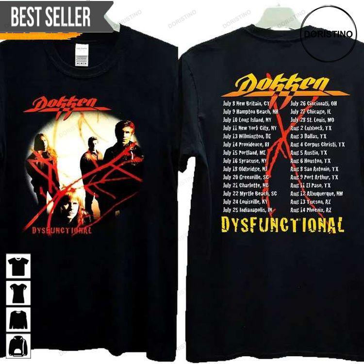 Dokken Dysfunctional Album Concert 1995 Doristino Sweatshirt Long Sleeve Hoodie