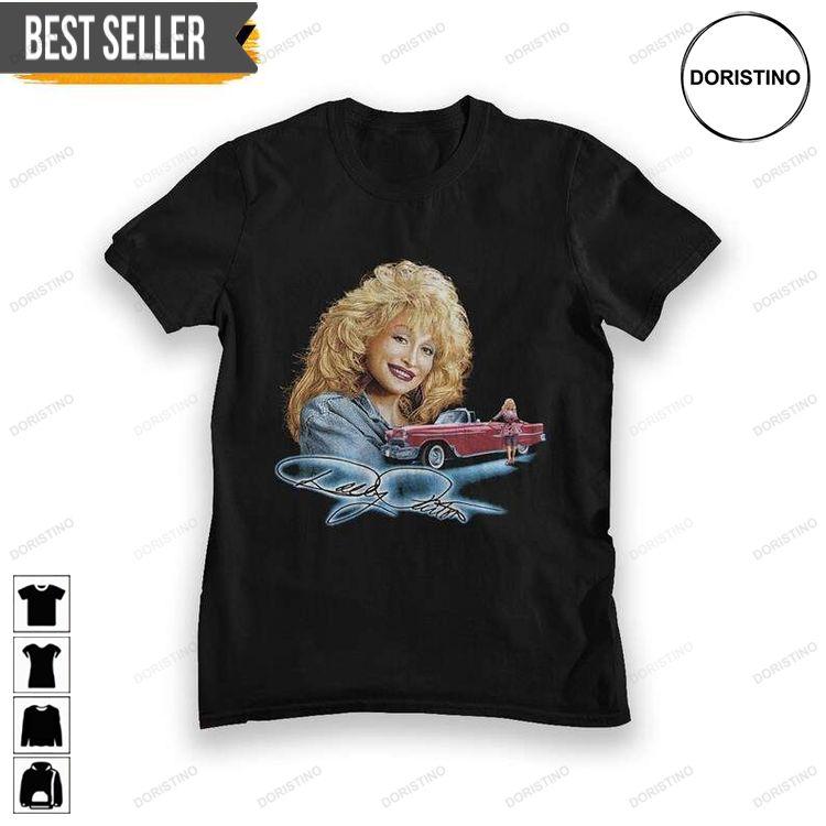 Dolly Parton Vintage Signature Doristino Hoodie Tshirt Sweatshirt