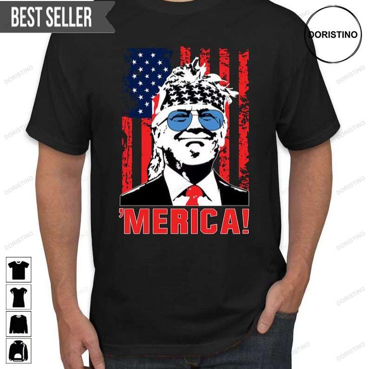 Donald Trump American Flag Merica Maga Pro Trump 2024 Doristino Hoodie Tshirt Sweatshirt