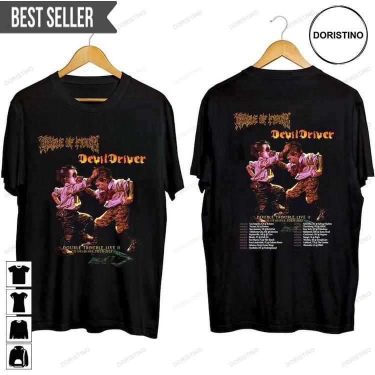 Double Trouble Live Us Co-headline Tour 2023 Short-sleeve Doristino Tshirt Sweatshirt Hoodie