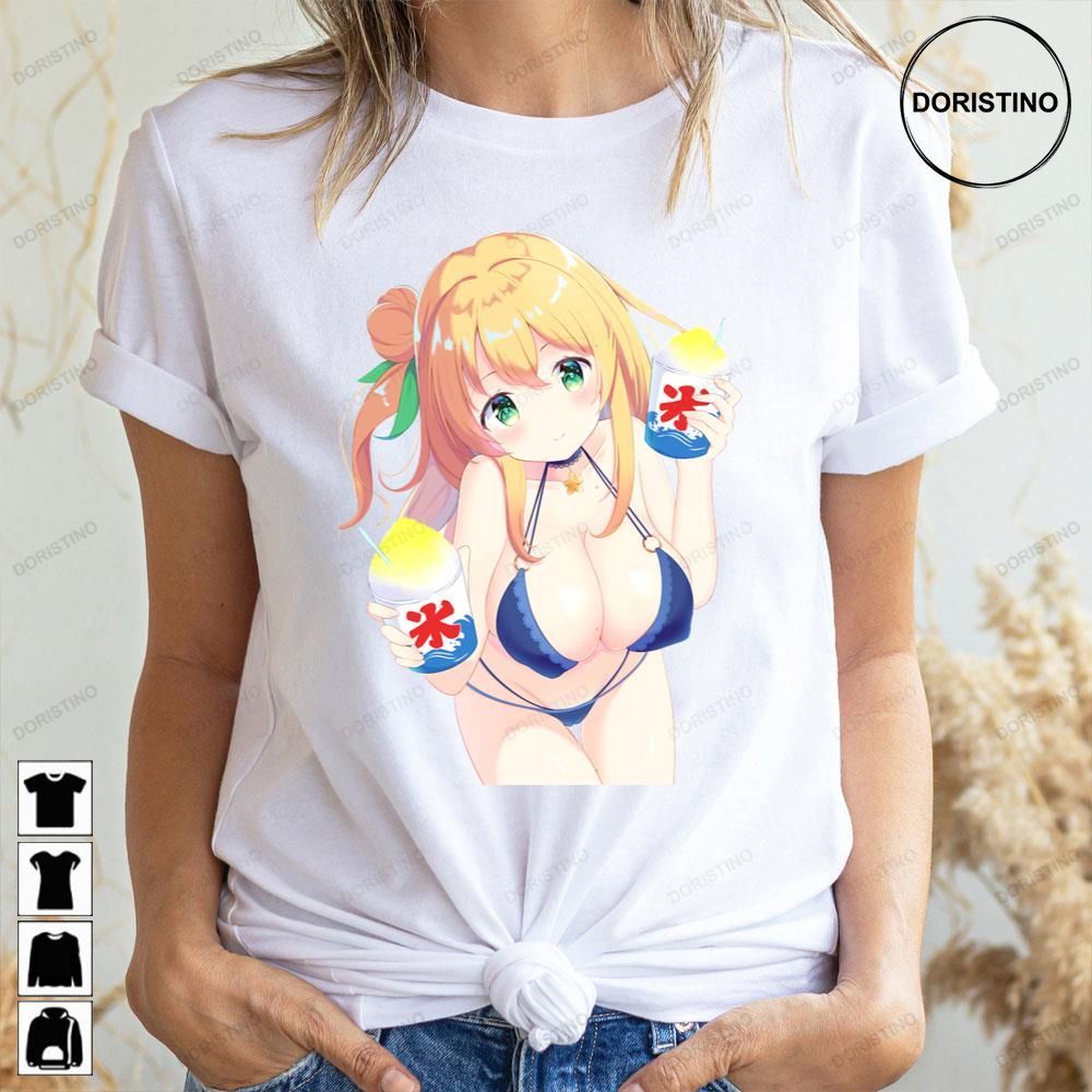 Mikan Hinatsuki The Demon Girl Next Door Anime Waifu Doristino Limited Edition T-shirts