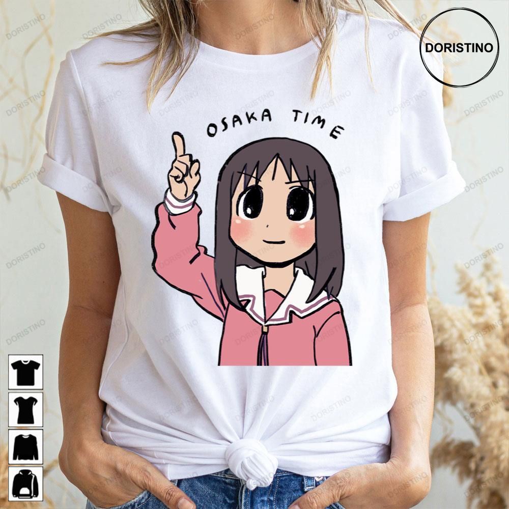 Osaka Pointing Up Osaka Time Text Azumanga Daioh Doristino Limited Edition T-shirts