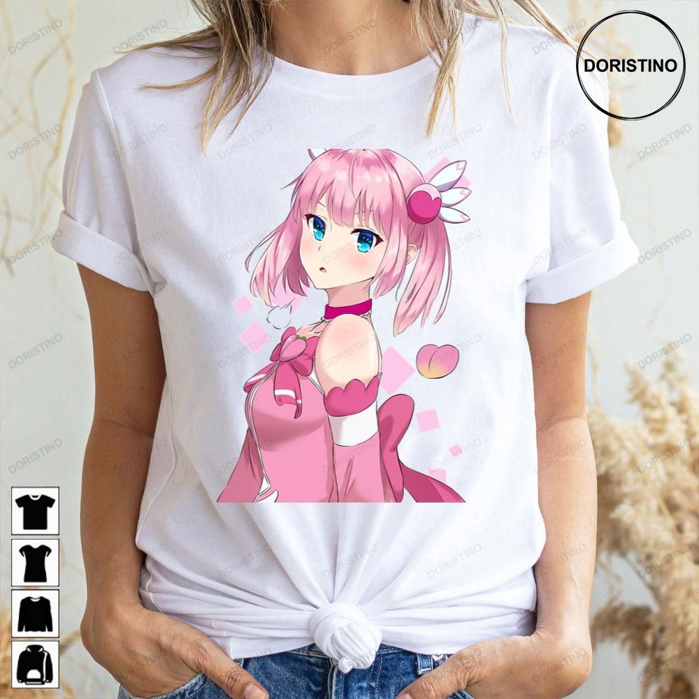 Pink Art Momo Chiyoda The Demon Girl Next Door Doristino Limited Edition T-shirts