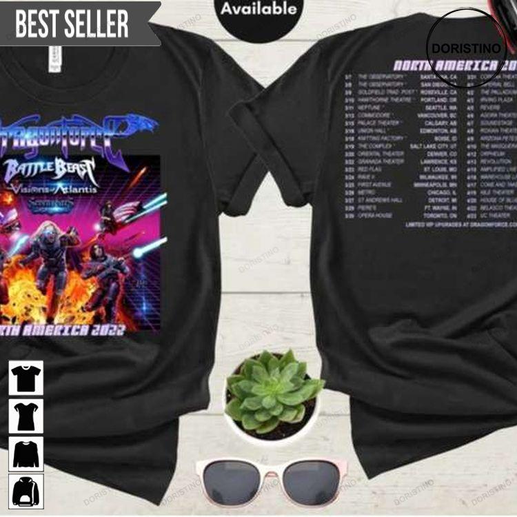 Dragonforce North America 2022 Music Doristino Hoodie Tshirt Sweatshirt