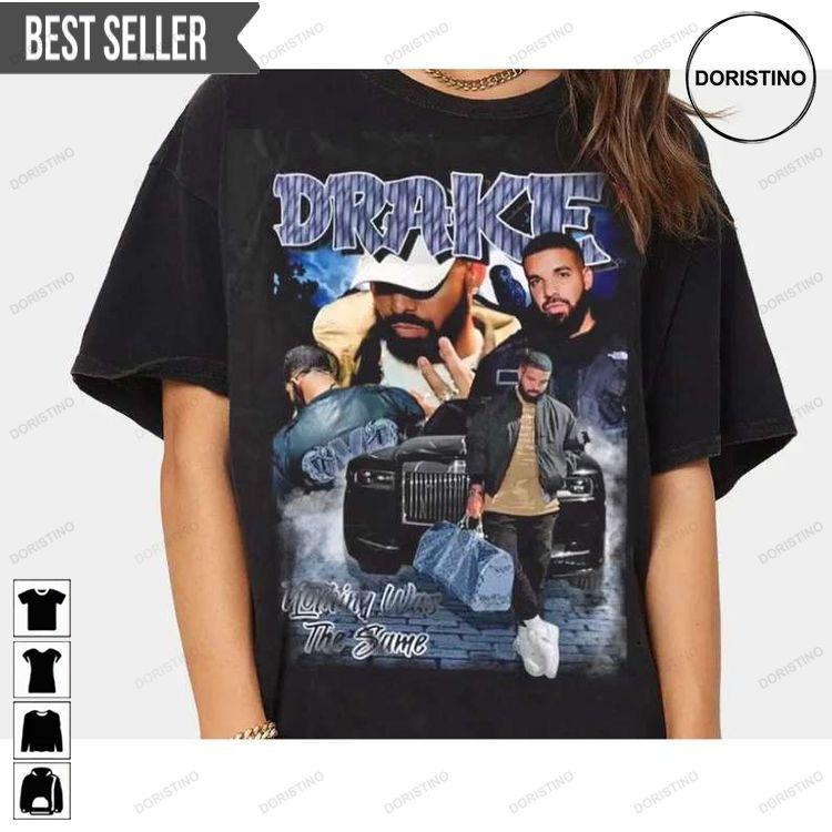 Drake 90s Hip Hop Vintage Bootleg Short-sleeve Doristino Hoodie Tshirt Sweatshirt