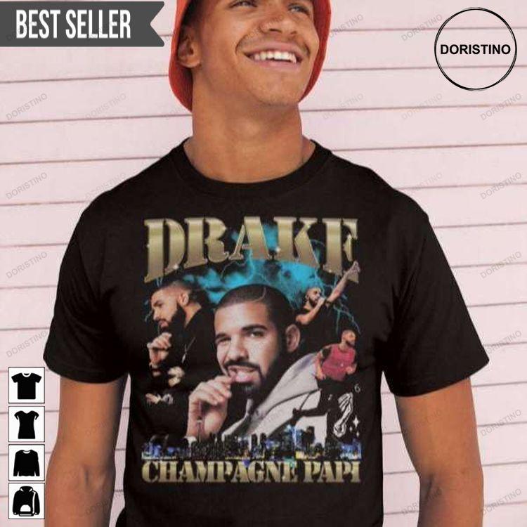 Drake Champagne Papi Vintage Doristino Sweatshirt Long Sleeve Hoodie