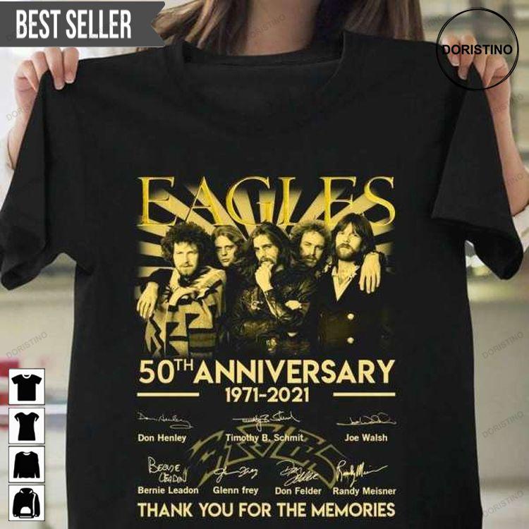 Eagles 50th Anniversary Signatures Music Doristino Sweatshirt Long Sleeve Hoodie