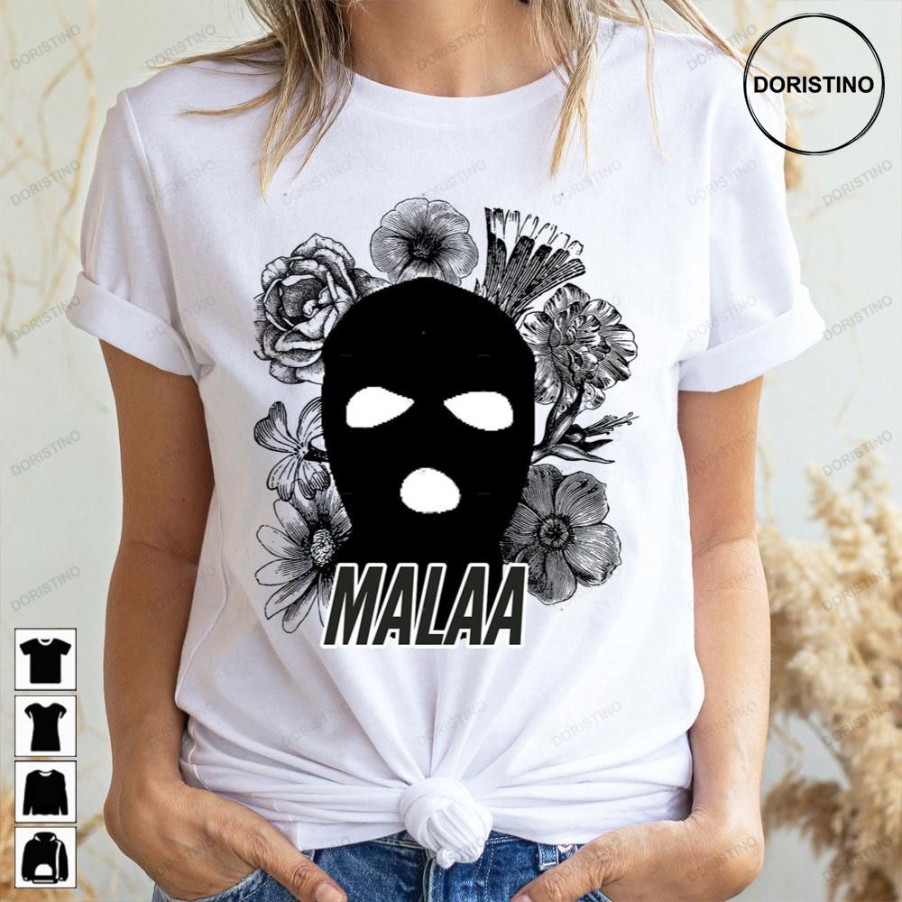 Black Art Flower Malaa Doristino Limited Edition T-shirts