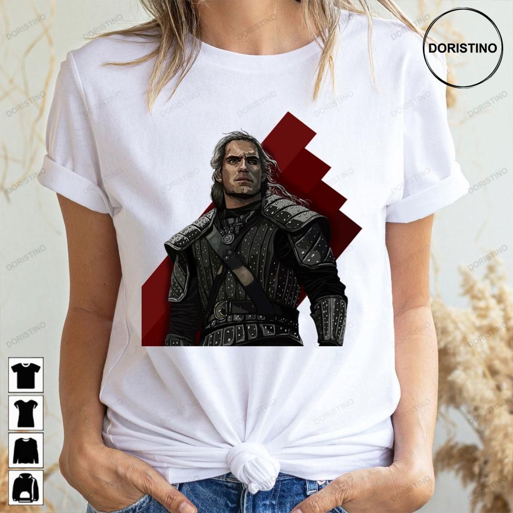 Black Art Geralt Of Rivia The Witcher Anime Doristino Limited Edition T-shirts