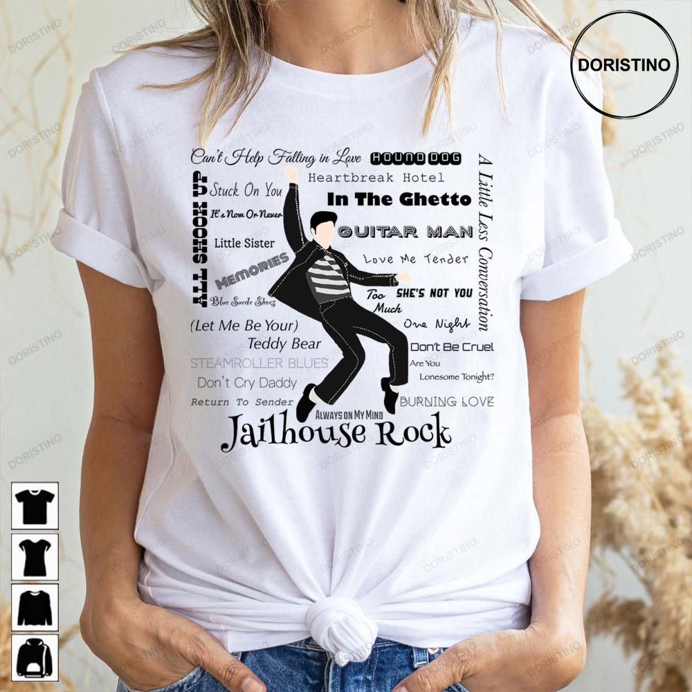 Black Art Jailhouse Rock Elvis Presley Doristino Trending Style