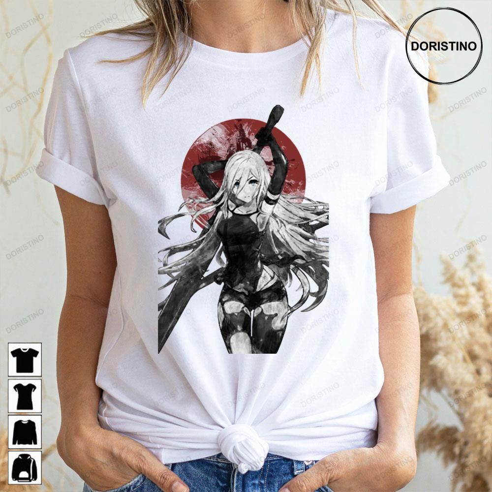 Black Art Moon Dart Nier Automata Doristino Limited Edition T-shirts