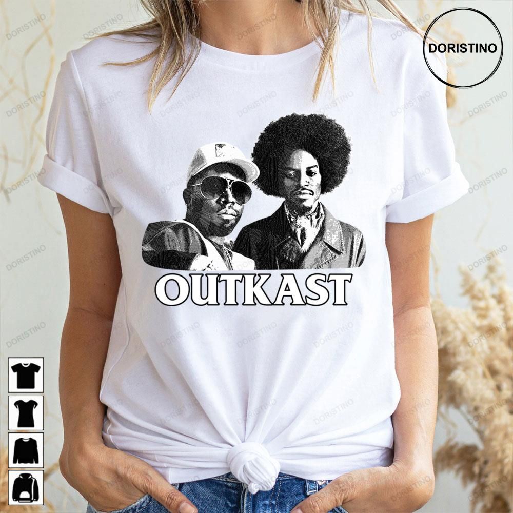 Black Art Outkast Engraving Style Doristino Limited Edition T-shirts