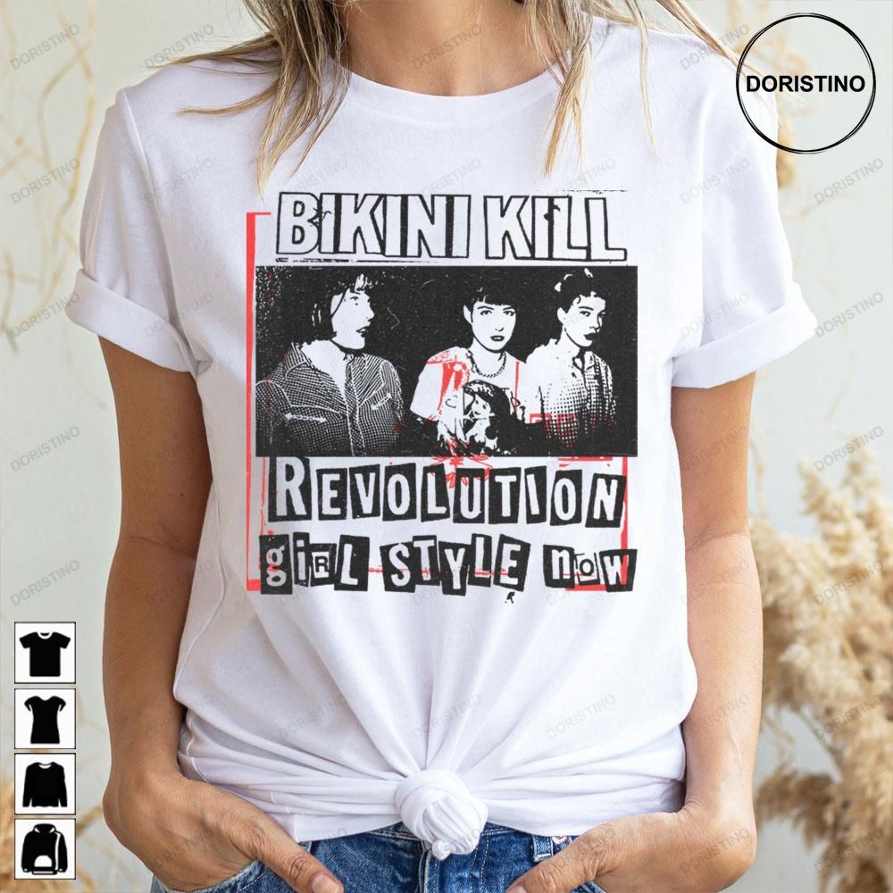 Black Art Revolution Bikini Kill Band Doristino Awesome Shirts