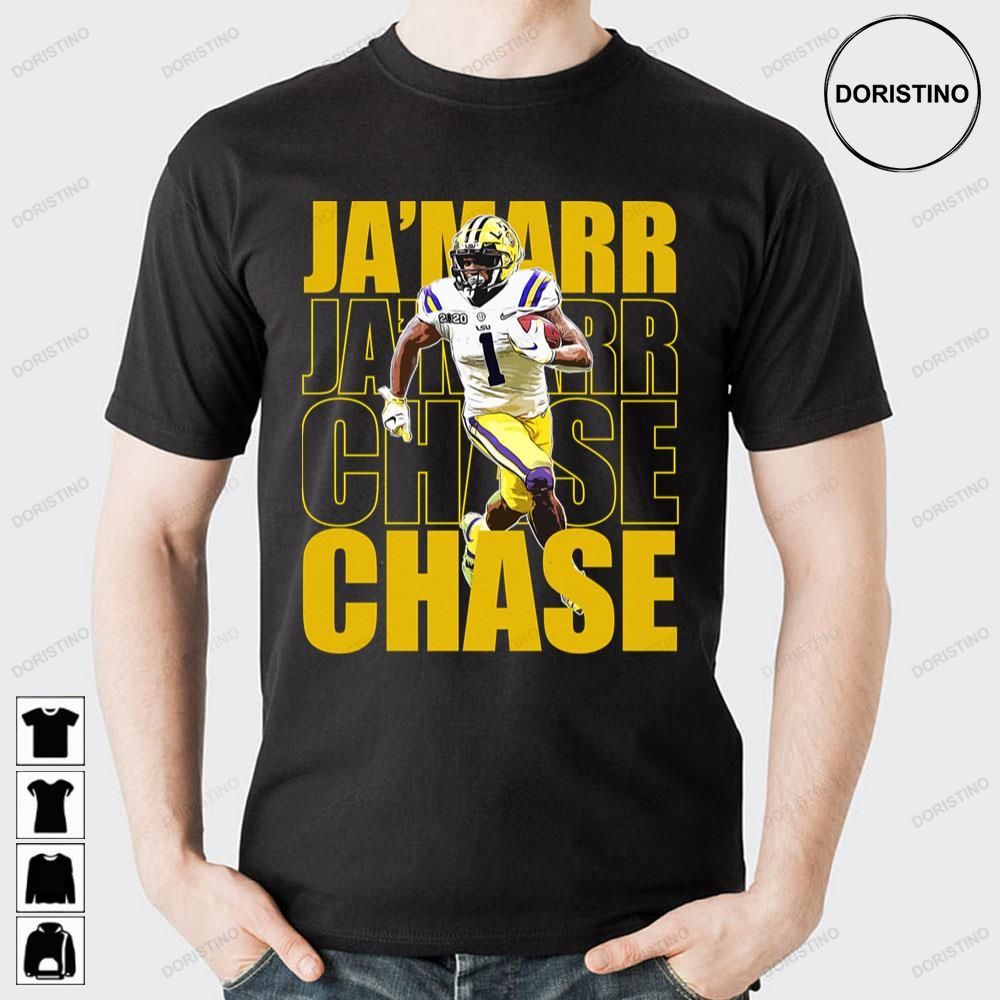 Yellow Background Ja'marr Chase Doristino Limited Edition T-shirts