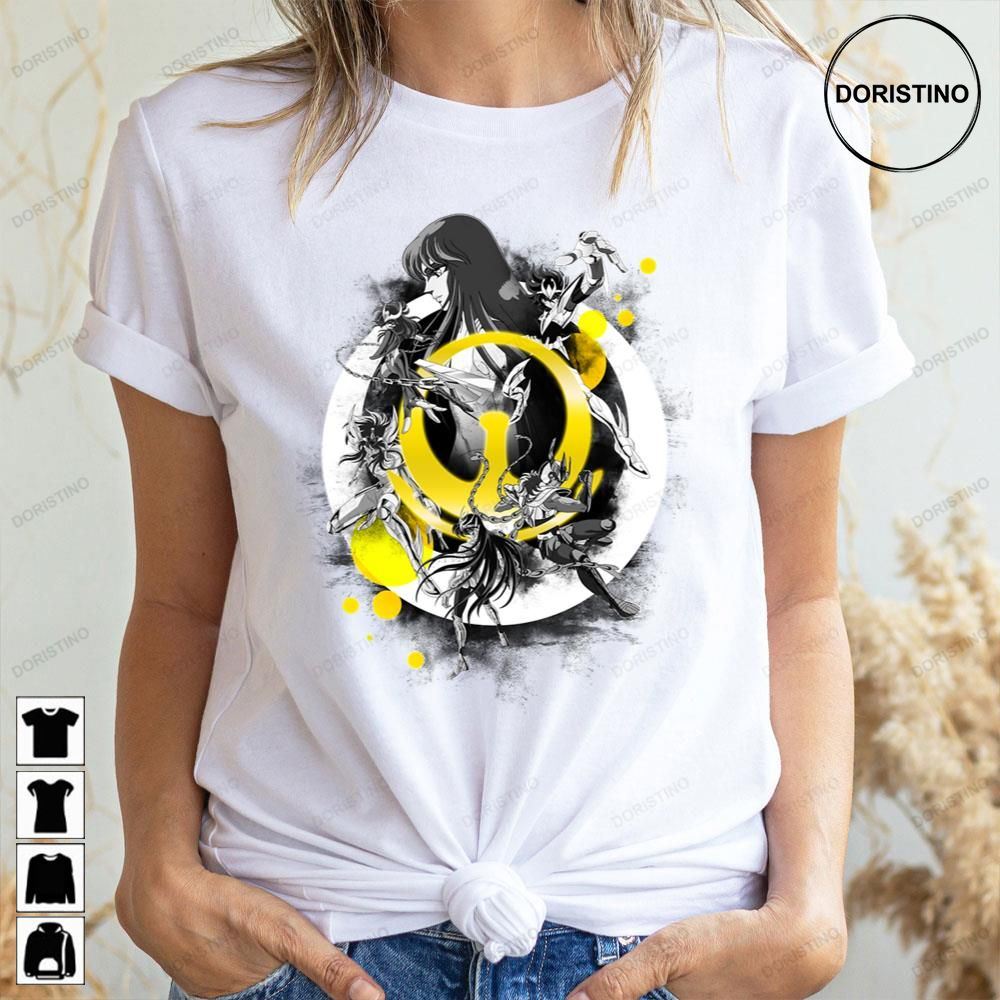 Yellow Black Art Saint Seiya Soul Of Gold Doristino Limited Edition T-shirts