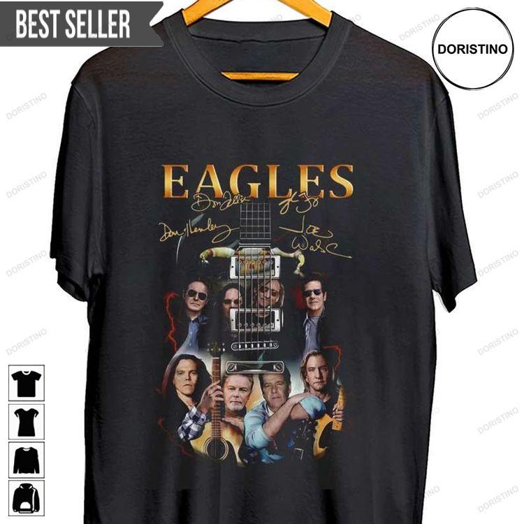 Eagles Rock Band Guitar Signatures Doristino Tshirt Sweatshirt Hoodie