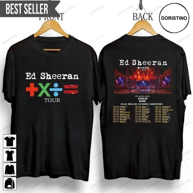 Ed Sheeran Bad Habit Mathematics Tour 2023 Short-sleeve Doristino Hoodie Tshirt Sweatshirt