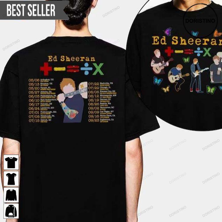 Ed Sheeran Tour 2023 Bad Habit The Mathletics Tour Short-sleeve Doristino Tshirt Sweatshirt Hoodie