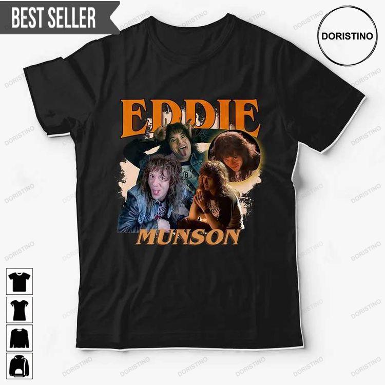 Eddie Munson Stranger Things Movie Character Unisex Doristino Tshirt Sweatshirt Hoodie