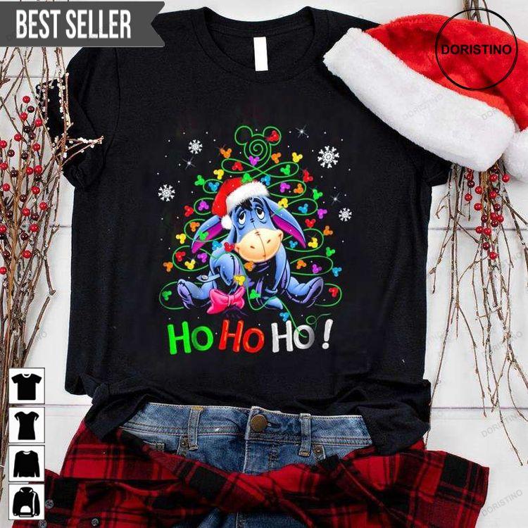 Eeyore Ho Ho Ho Cute Christmas Doristino Sweatshirt Long Sleeve Hoodie