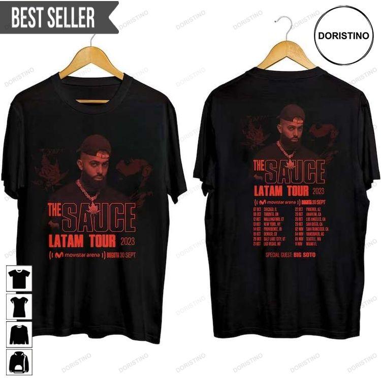 Eladio Carrion Us Tour 2023 Concert Short-sleeve Doristino Hoodie Tshirt Sweatshirt