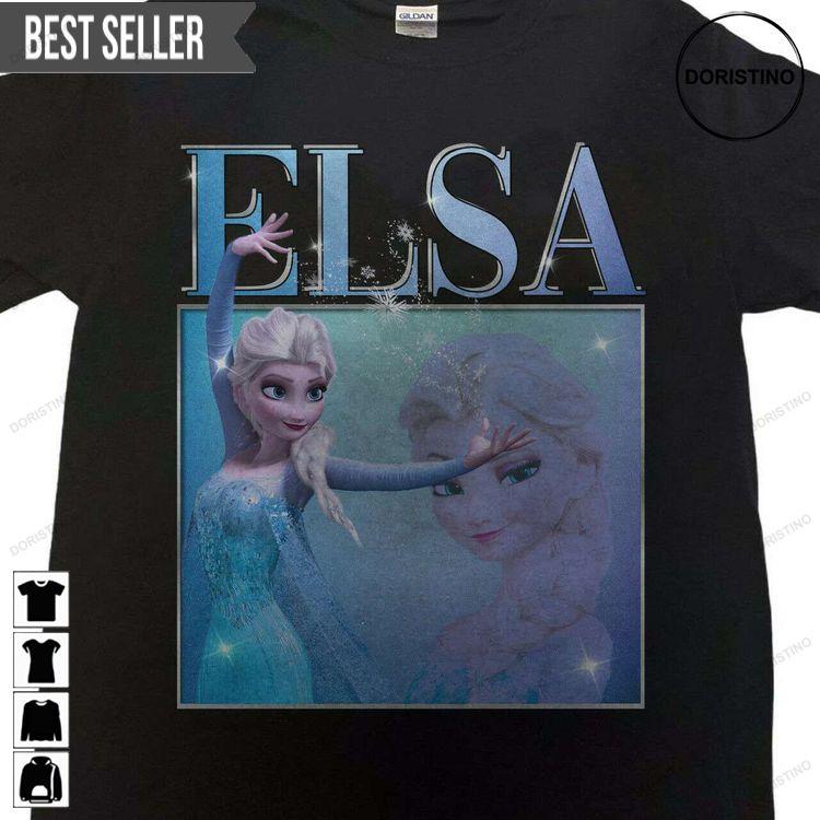 Elsa Frozen Disney Vintage Unisex Doristino Hoodie Tshirt Sweatshirt