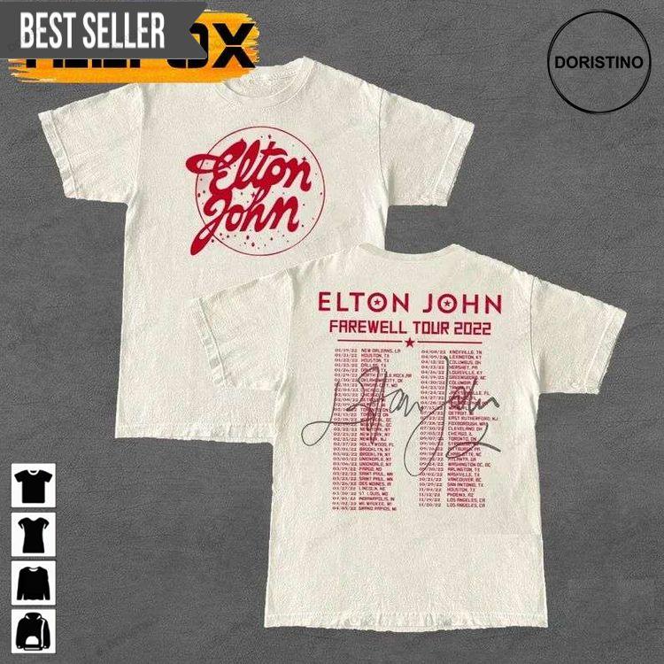 Elton John Farewell Tour 2022 Music Singer Doristino Hoodie Tshirt Sweatshirt