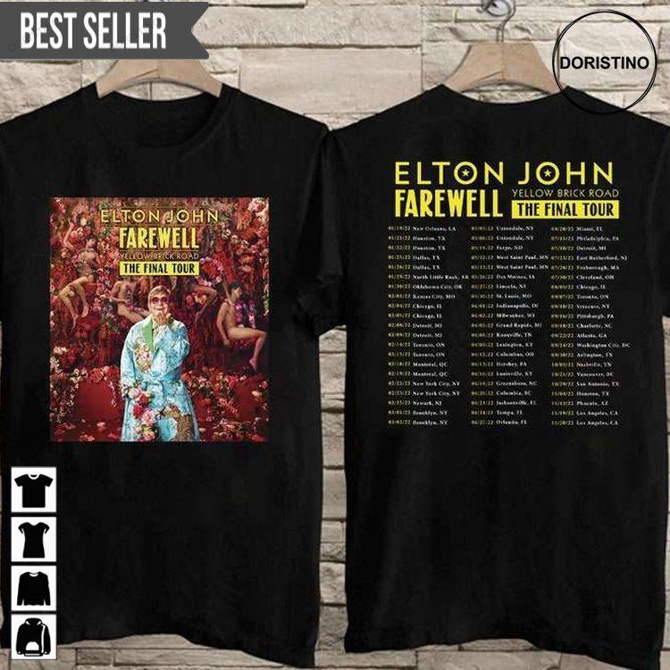 Elton John Farewell Yellow Brick Road The Final Tour 2022 Doristino Tshirt Sweatshirt Hoodie