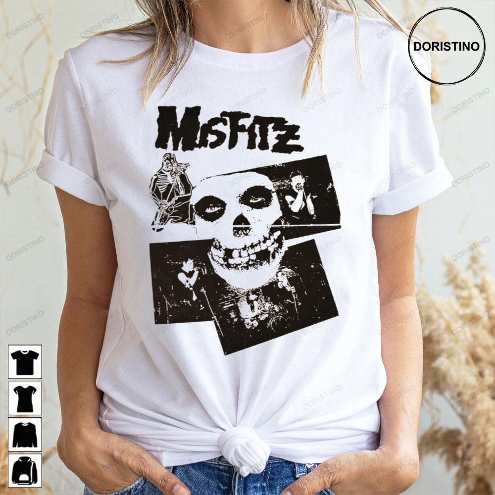 Black Art Skull Misfits Doristino Awesome Shirts