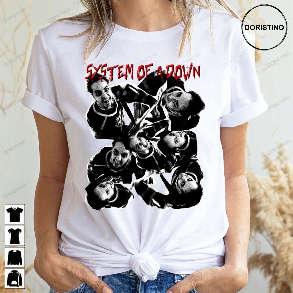 Black Art Style System Of A Down Band Doristino Limited Edition T-shirts