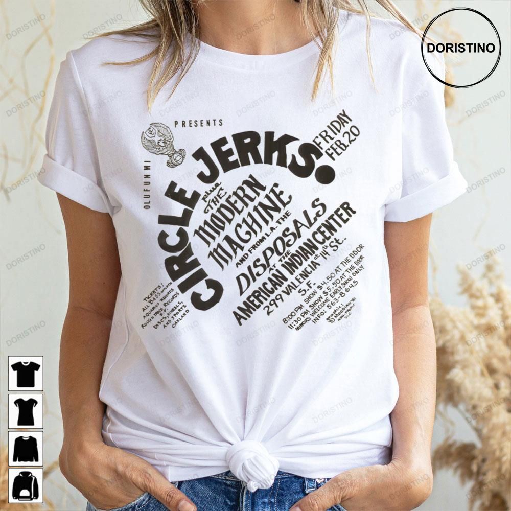 Black Art Text Circle Jerks Doristino Awesome Shirts