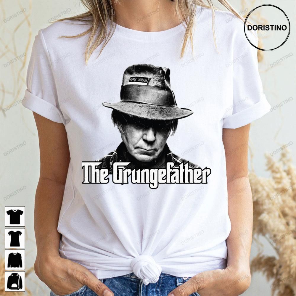 Black Art The Grungefather Neil Young Doristino Limited Edition T-shirts