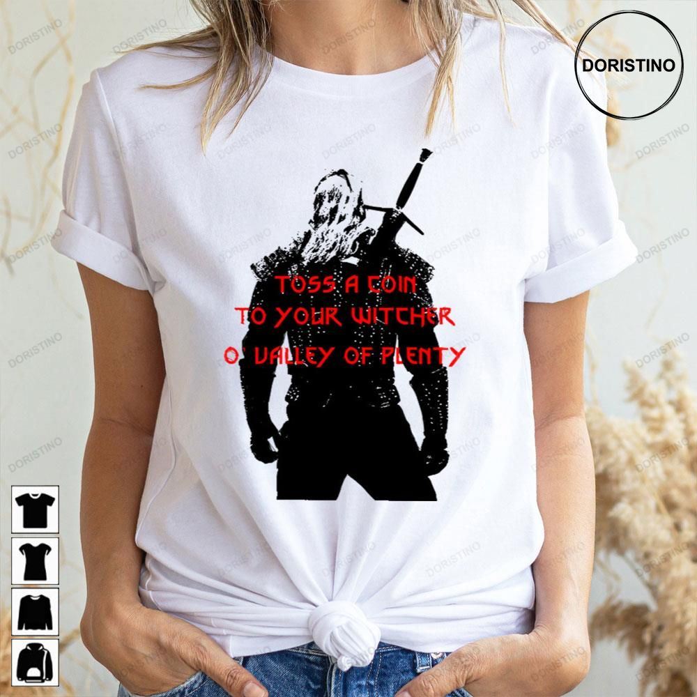 Black Art Toss A Coin To Your The Witcher Doristino Limited Edition T-shirts