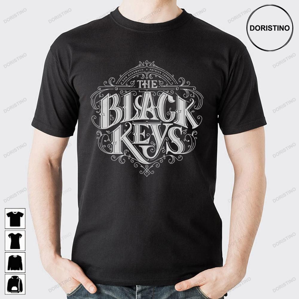 Black Keys Reverse White Doristino Limited Edition T-shirts