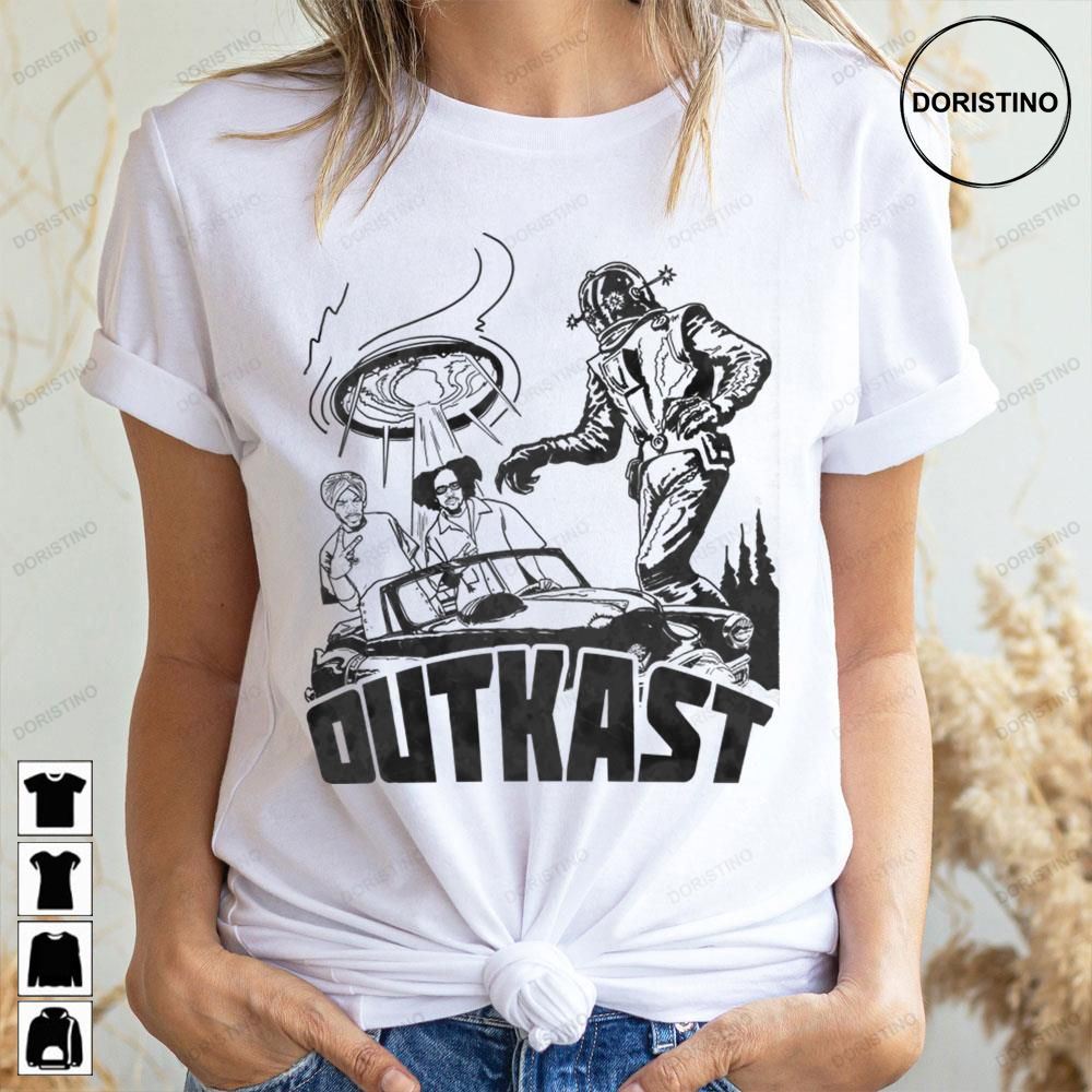 Black White Art Outkast Doristino Limited Edition T-shirts