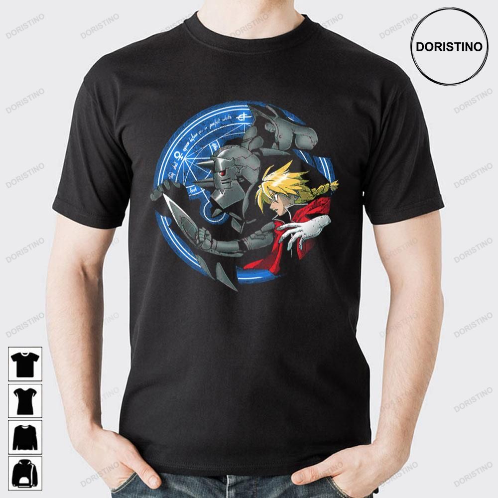 Blue Art Circle Elric Fullmetal Alchemist Doristino Limited Edition T-shirts