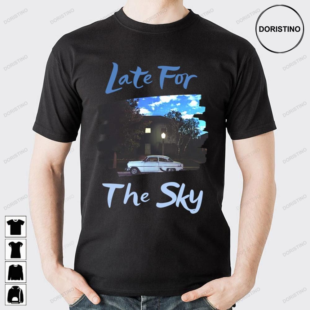 Blue Art Late For The Sky Jackson Browne Doristino Limited Edition T-shirts