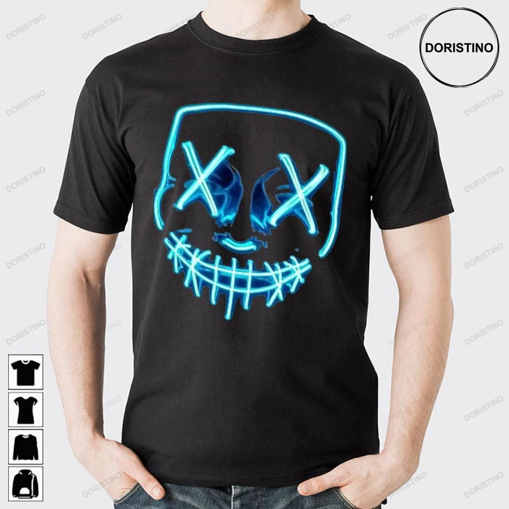 Blue Neon Zillakami Doristino Awesome Shirts