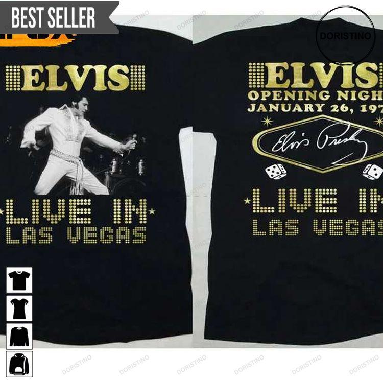 Elvis Presley Las Vegas Concert 1970 Doristino Sweatshirt Long Sleeve Hoodie