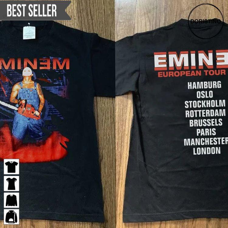 Eminem Eurpean Tour 2001 Short-sleeve Doristino Tshirt Sweatshirt Hoodie